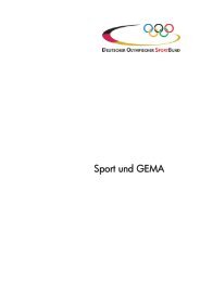 Sport und GEMA - Landessportbund Berlin