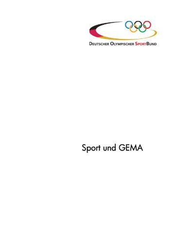 Sport und GEMA - Landessportbund Berlin