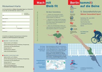 Mach mit Bleib fit Berlin komm(t) auf die Beine - Landessportbund ...