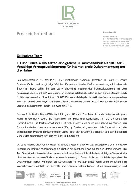 Dokument herunterladen - LR Health & Beauty Systems