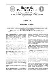 LISTE 211 Verre et Vitraux - Harteveld Rare Books Ltd.