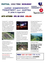 2013-02, Teenstreet feat. AUT, Flyer - Evangelischer Kirchenkreis ...