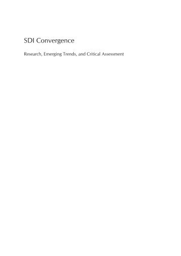 SDI Convergence - Nederlandse Commissie voor Geodesie - KNAW