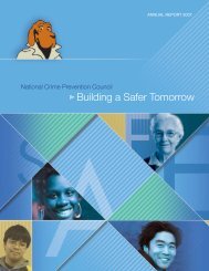 NCPC Annual Report 2007 (PDF) - National Crime Prevention Council