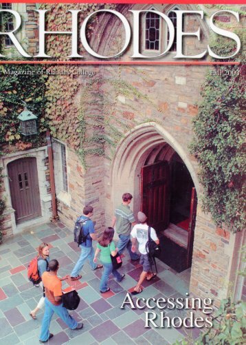 Rhodes Magazine - Fall 2003 - DLynx at Rhodes College