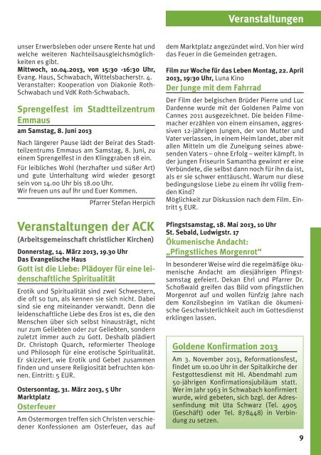 Gemeindebrief März-Mai - Kirchengemeinde Schwabach-St. Martin