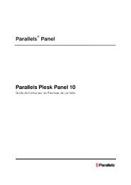 Parallels Plesk Panel 10 - Index of