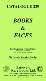 les prix en Francs Suisses - Harteveld Rare Books Ltd.