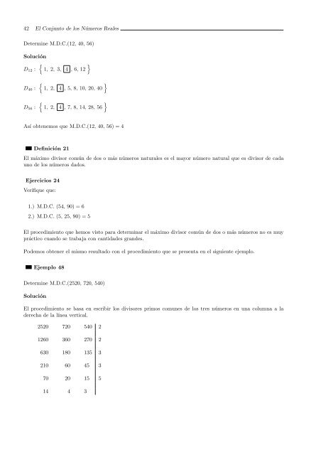 El Conjunto de los números Reales - TEC-Digital