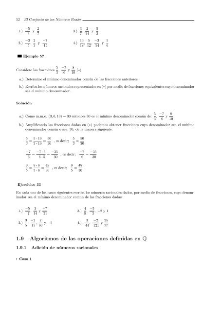 El Conjunto de los números Reales - TEC-Digital