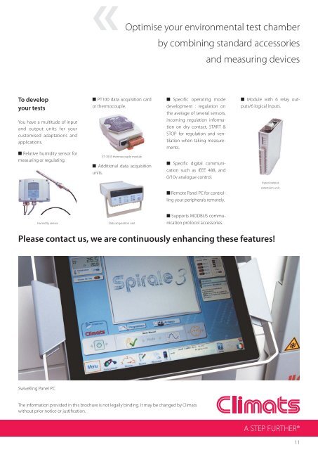 ENVIRONMENTAL TEST CHAMBER - Climats