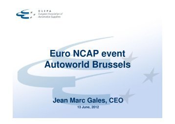 Euro NCAP event Autoworld Brussels - Amiando