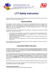 LTT Safety Instruction