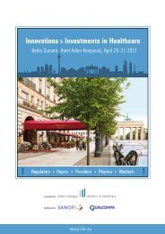 Innovations & Investments in Healthcare - Amiando