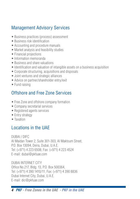 Free Zones in the UAE - PKF International