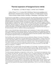 Thermal expansion of hexagonal boron nitride - Desy