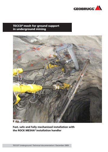 TECCO® mesh for ground support in underground mining