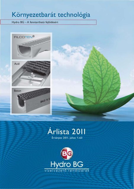 Ãrlista 2011 - Hydro BG KFT