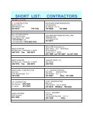 SHORT LIST: CONTRACTORS - Granite City, Illinois