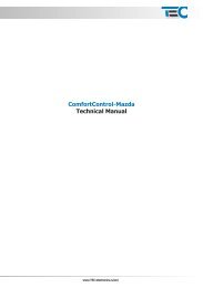 ComfortControl-Mazda Technical Manual - CAN-bus alarm and ...