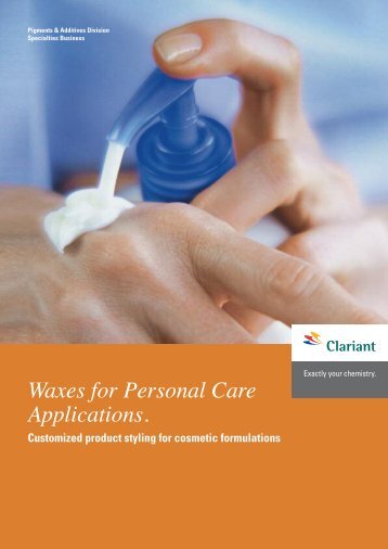 Waxes for Personal Care Applications.
