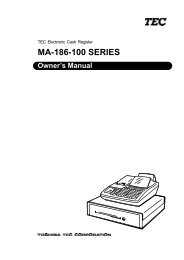 TEC Ma-186 owners manual - 4S Business Systems Inc.