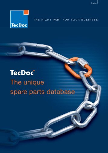 TecDoc The unique spare parts database - TecDoc Informations ...