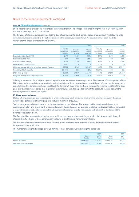 Annual Report and Financial Statements 2007 - Tesco PLC