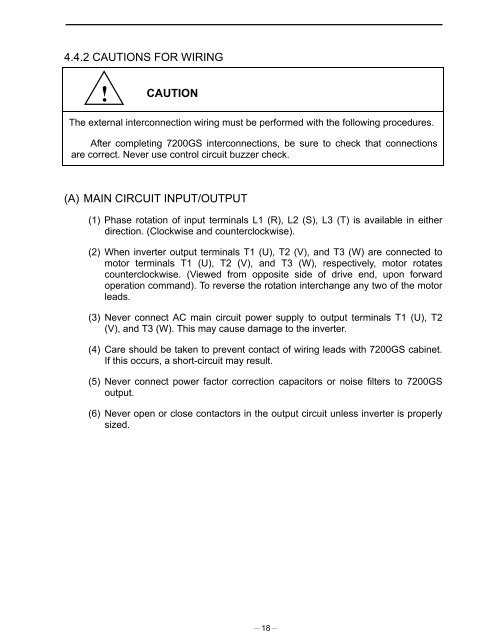 7200GS Manual - TECO-Westinghouse Motor Company