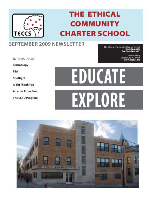 THE ETHICAL COMMUNITY CHARTER SCHOOL