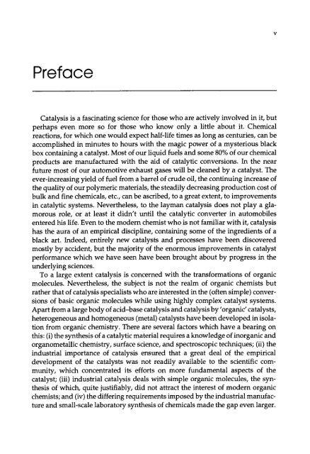 Catalysis : an Integrated Approach to Homogeneous ...