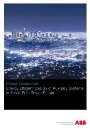 Power Generation Energy Efficient Design of Auxiliary Systems in ...