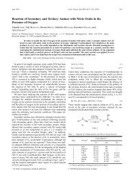 Reaction of Secondary and Tertiary Amines with Nitric Oxide in the ...