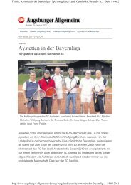 Aystetten in der Bayernliga