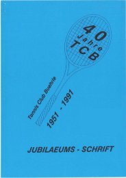 40 Jahre TCB - Tennis-Club Bührle