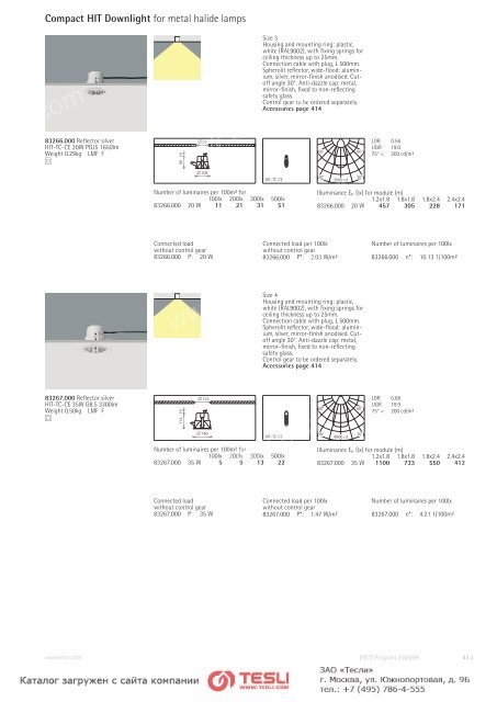 Lightcast recessed luminaires Accessories