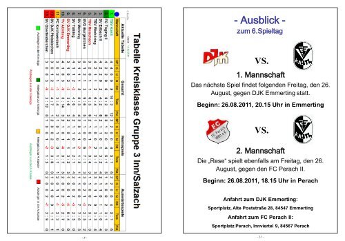 Werbung - beim TSV-Kastl