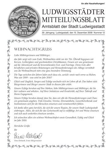 LUDWIGSSTÄDTER MITTEILUNGSBLATT - Ludwigsstadt