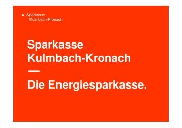 Föderprogramme Sparkasse - Ludwigsstadt