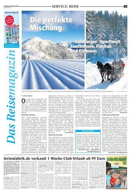Das Reisemagazin - Dattelner Morgenpost