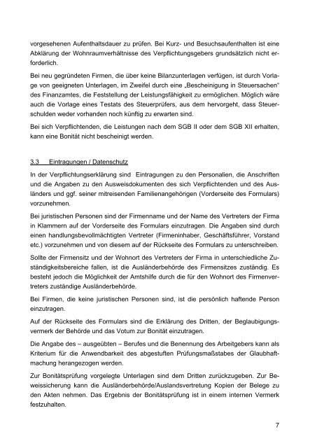 Bundeseinheitliches Merkblatt