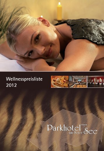 Parkhotel am Soier See - Wellnesspreisliste 2012
