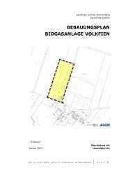 bebauungsplan biogasanlage volkfien - Landkreis Lüchow ...