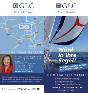 Flyer GLC Mikrofinanzierungen - Landkreis Lüchow-Dannenberg