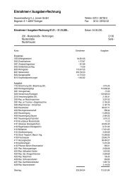 Einnahmen-/ Ausgaben-Rechnung