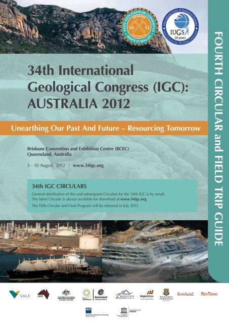 34th International Geological Congress (IGC): AUSTRALIA 2012
