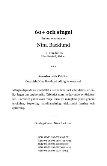 60+ och singel Nina Backlund