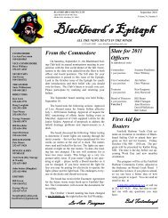 Blackbeard's Epitaph - Blackbeard Sailing Club