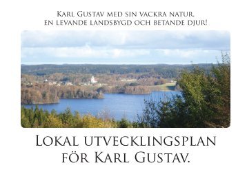 Lokal utvecklingsplan för Karl Gustav. - Leader Halland