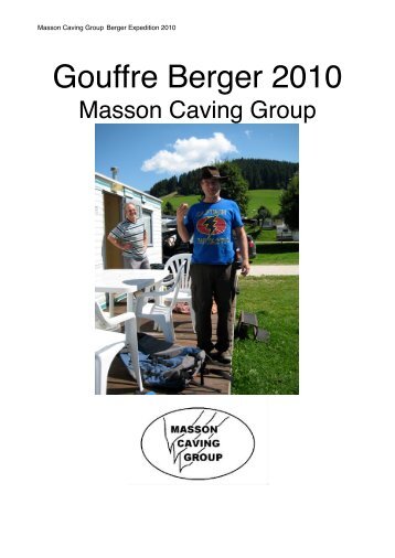 Trip Report - Masson Caving Group